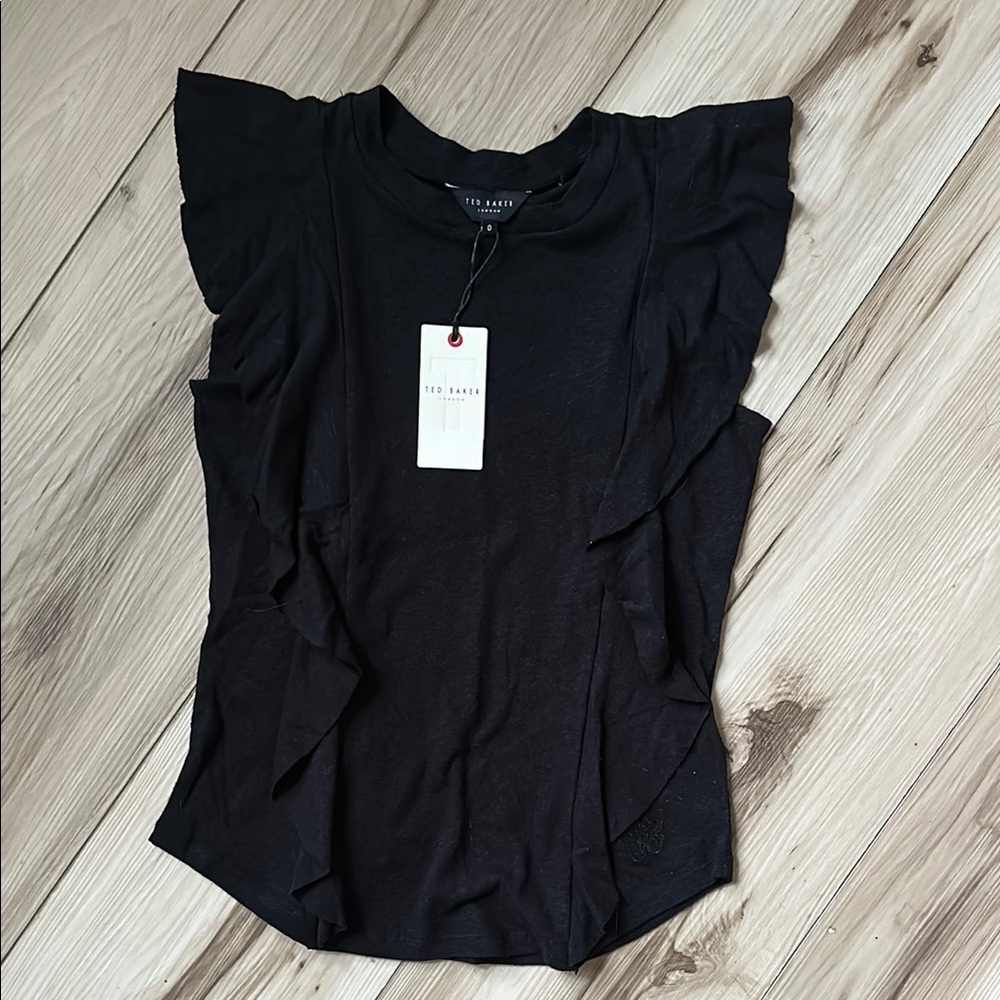 Ted Baker London Black Blouse Elegant Design